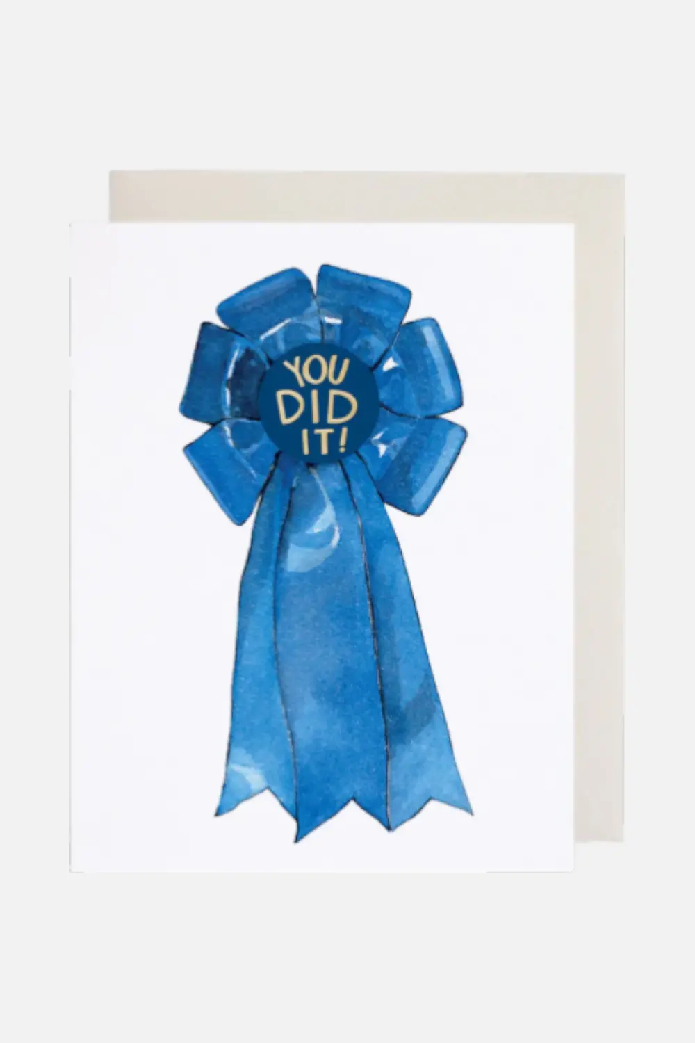 Blue Ribbon Greeting Card 1