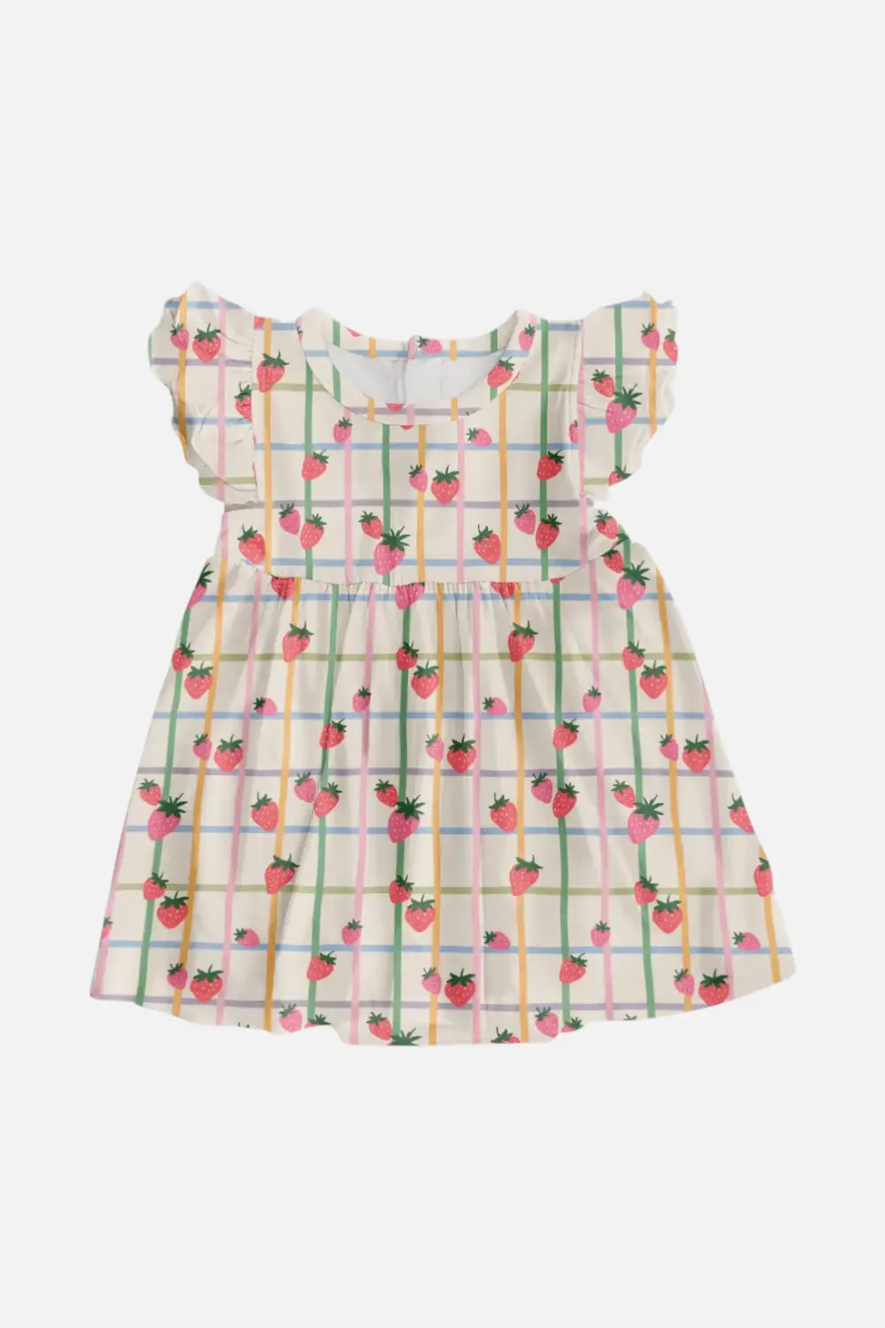 Goosies Kid's Bodysuit Dress In Berry Patch 1