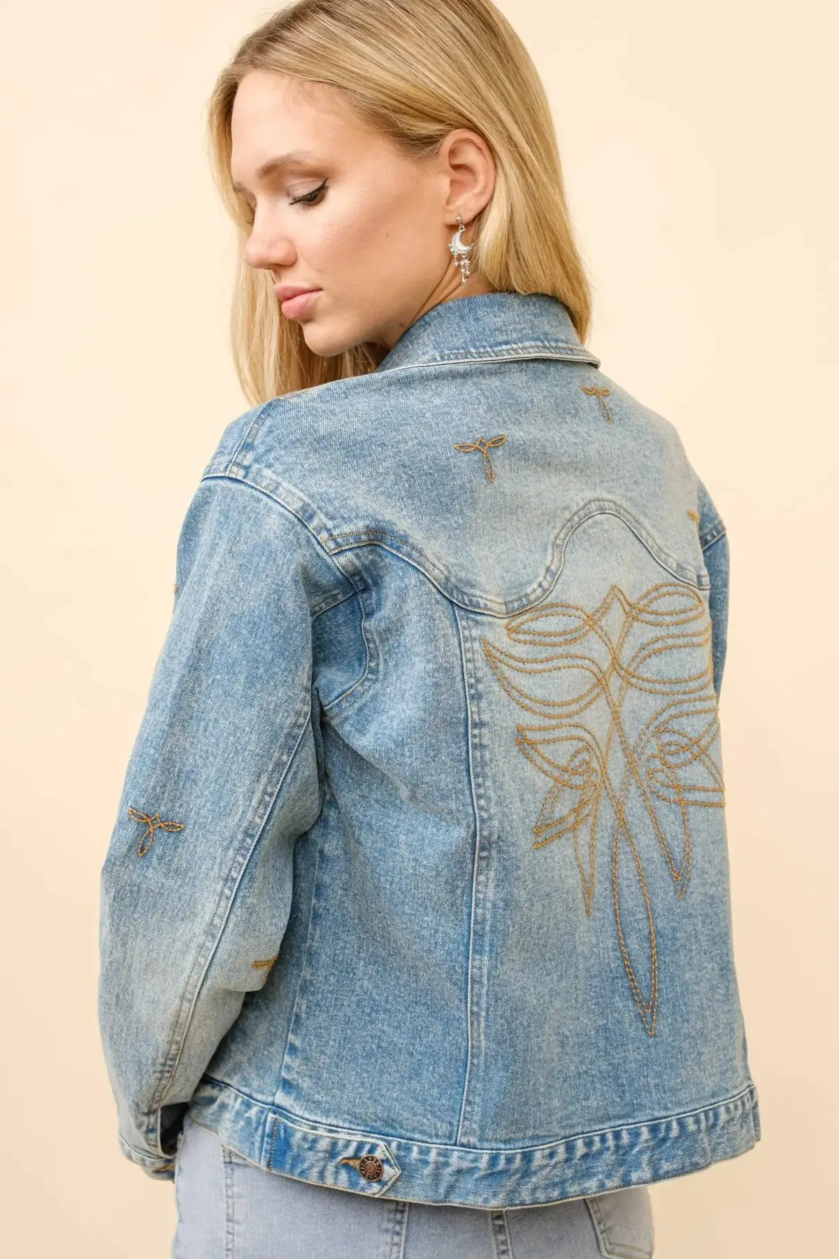 Boot Stitch Denim Trucker Jacket 1