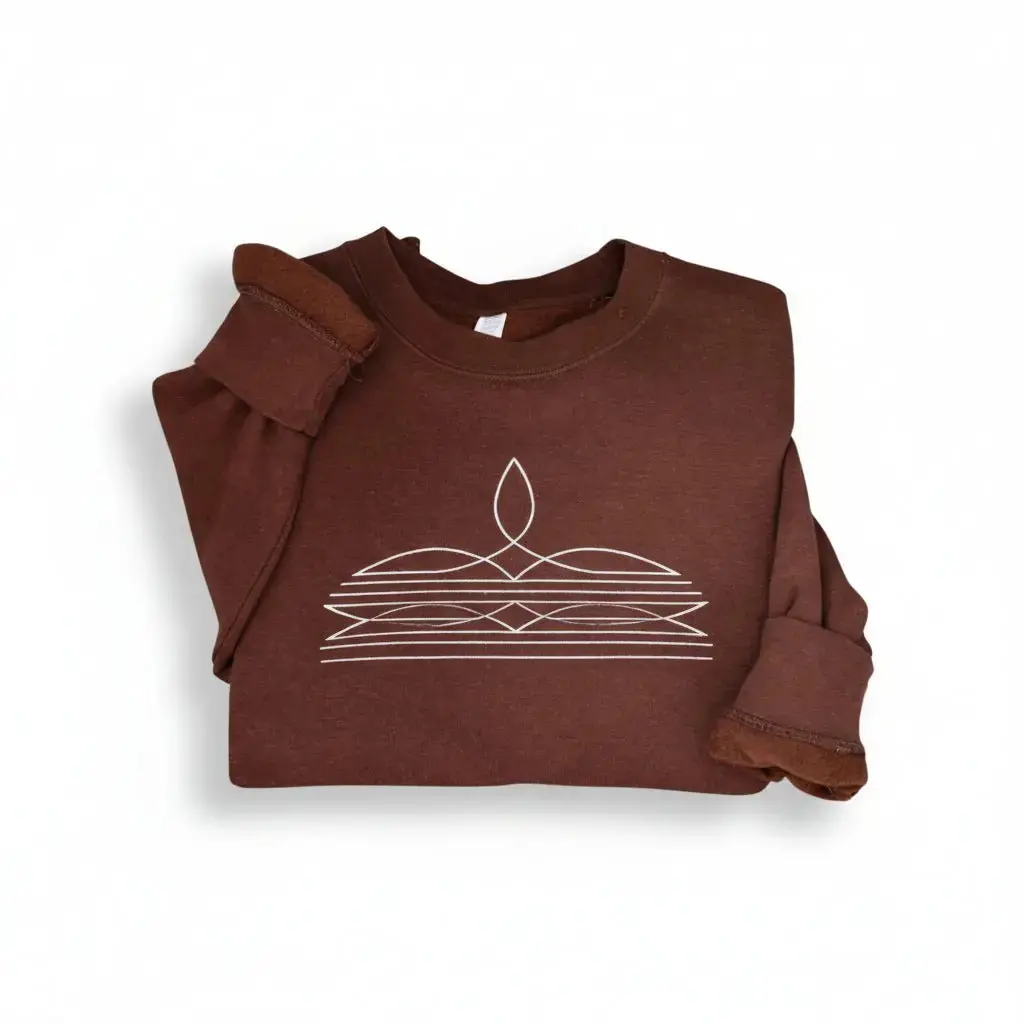 Boot-Stitch Sweatshirt (Cocoa) 1