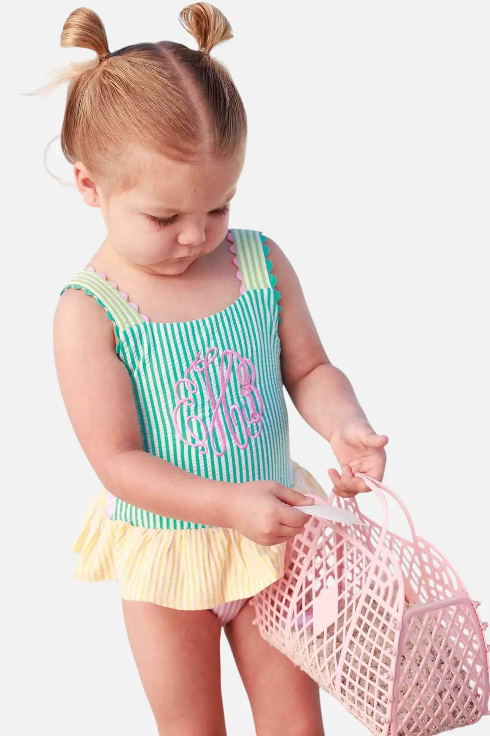 Caden Lane Multi Seersucker Bow Back 1 Piece Skirt 1