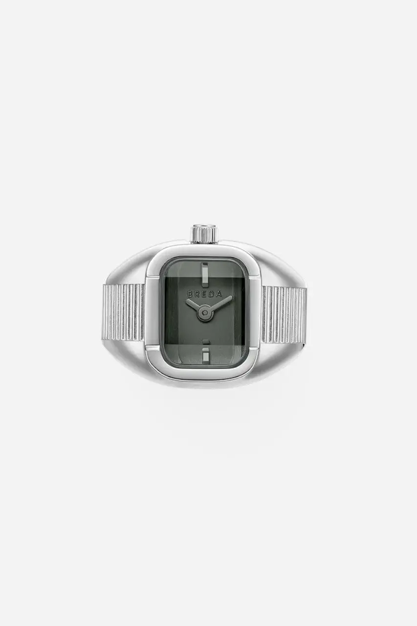 Meghani - Breda Nocturne Time Ring Silver/Smoke 1