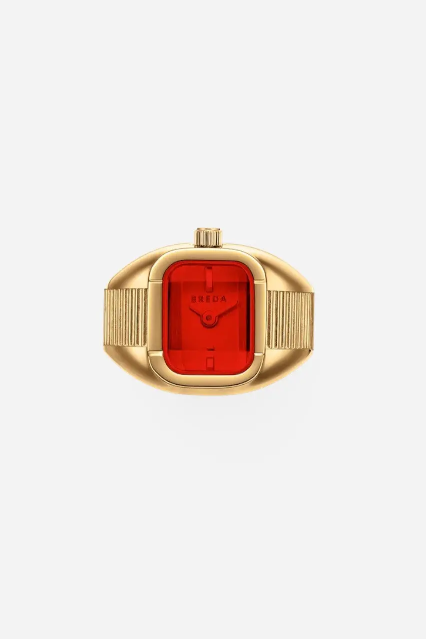 Meghani - Breda Nocturne Time Ring Deep Gold/Flame 1