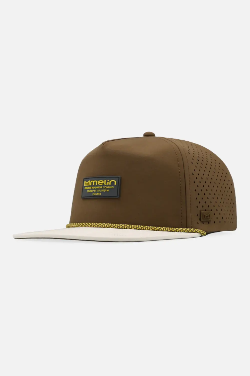 Melin Coronado Brick Hydro Snapback Hat In Yellow Jacket 1