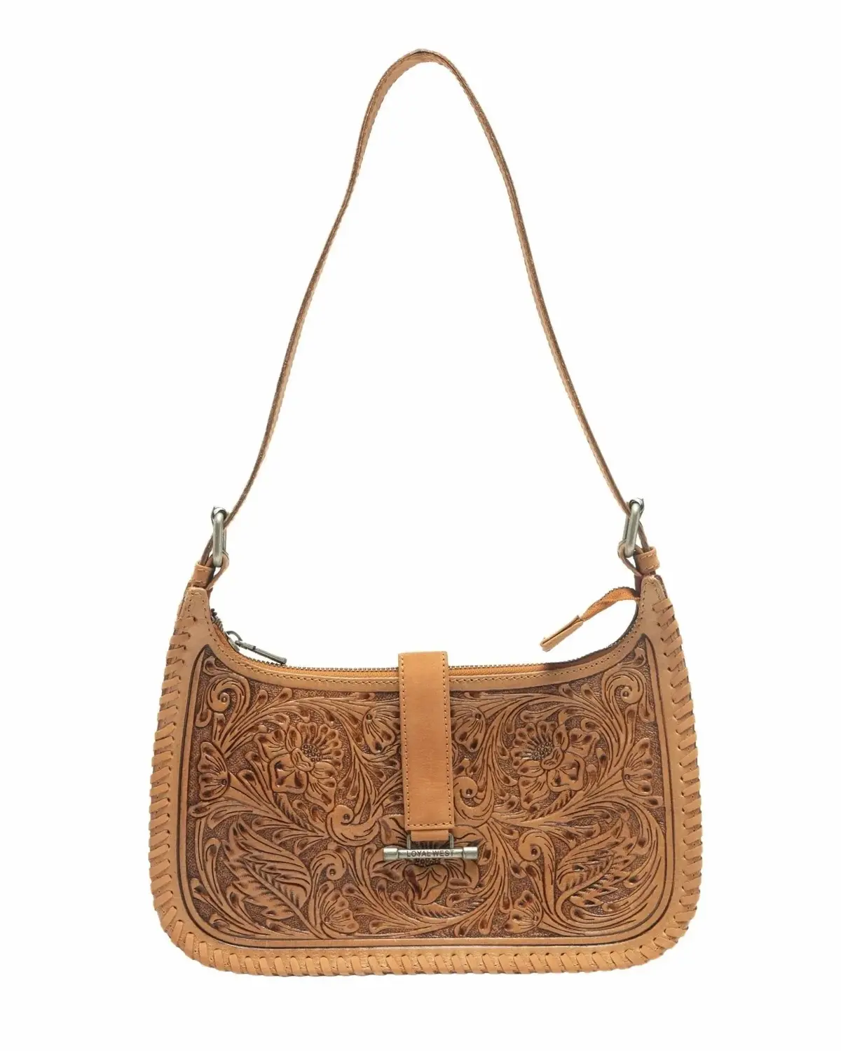Bridle Bloom Hand-Tooled Purse 1