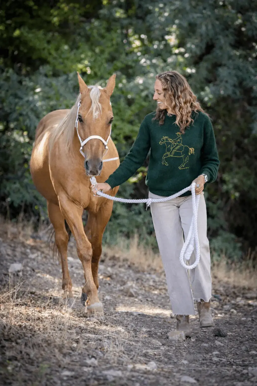 Bridle Up Rider Sweater (Green) 2