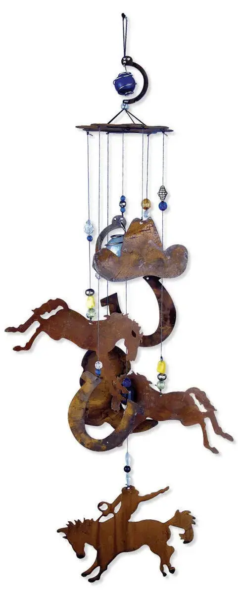 Bronco Cowboys Wind Chime 1