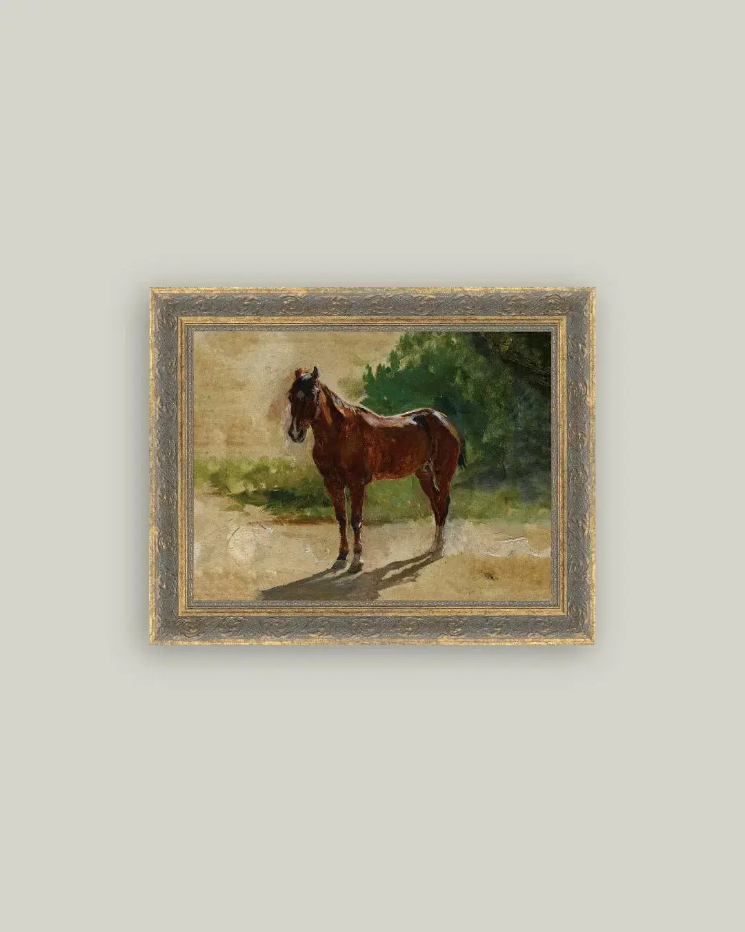 Brown Horse Study Framed Art 1