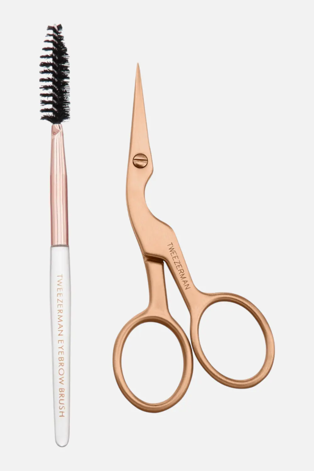 Tweezerman Brow Scissors In Rose Gold 1