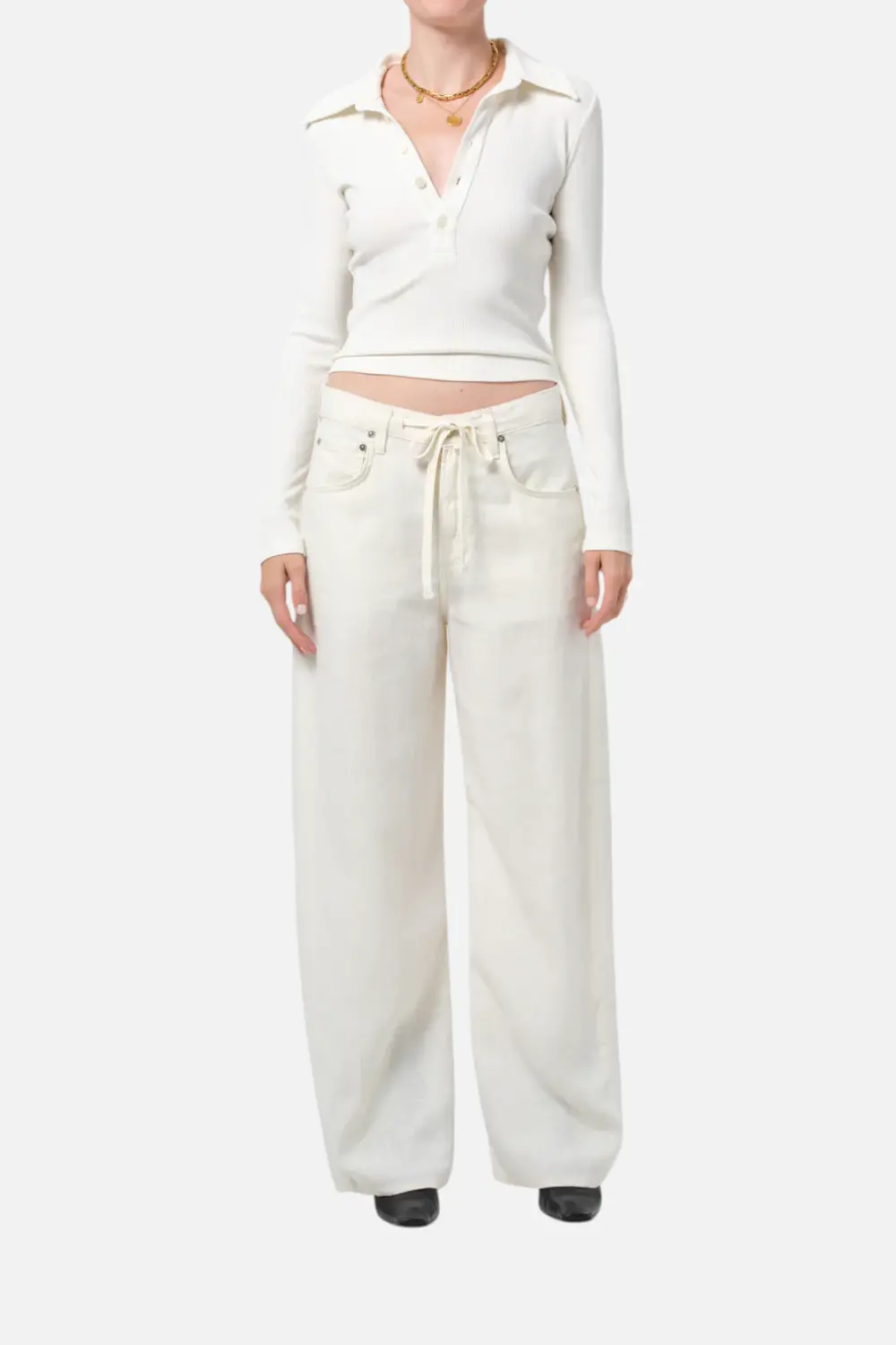 Citizens Of Humanity Brynn Drawstring Trouser In Vanilla 1