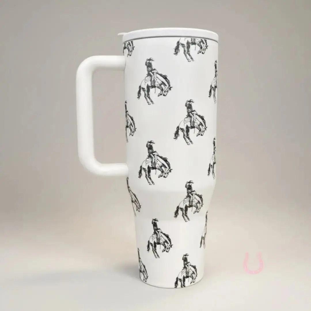 Buckin' Bronco Western Tumbler (40 Oz) 1