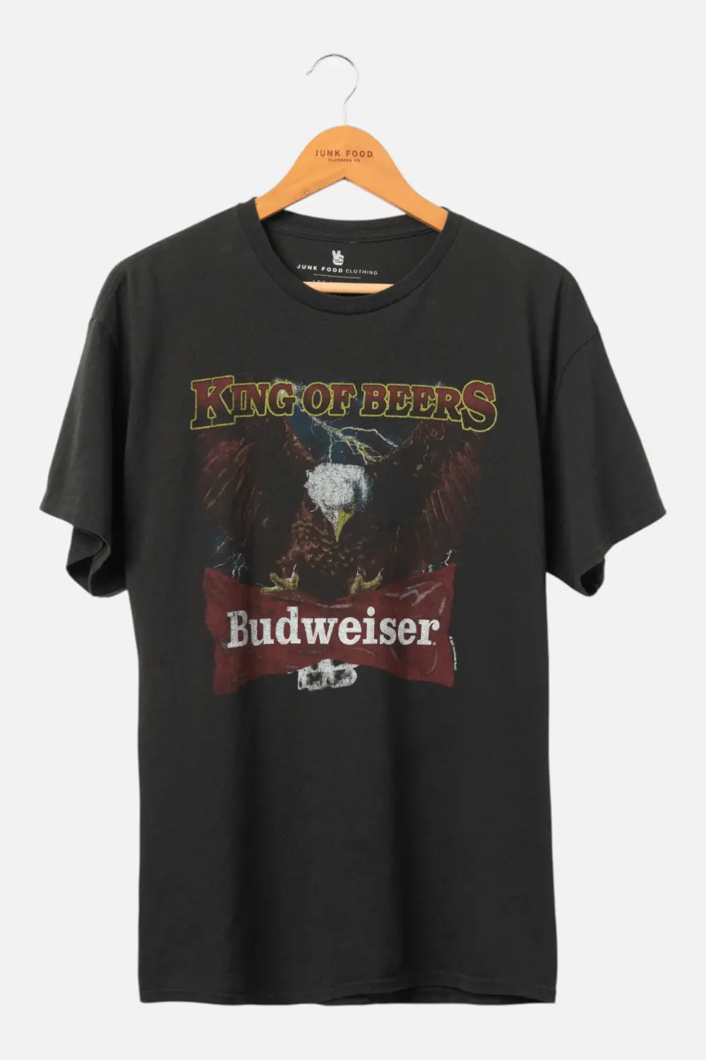 Junk Food Men's Budweiser Eagle King Of Beers Flee Market Tee 1