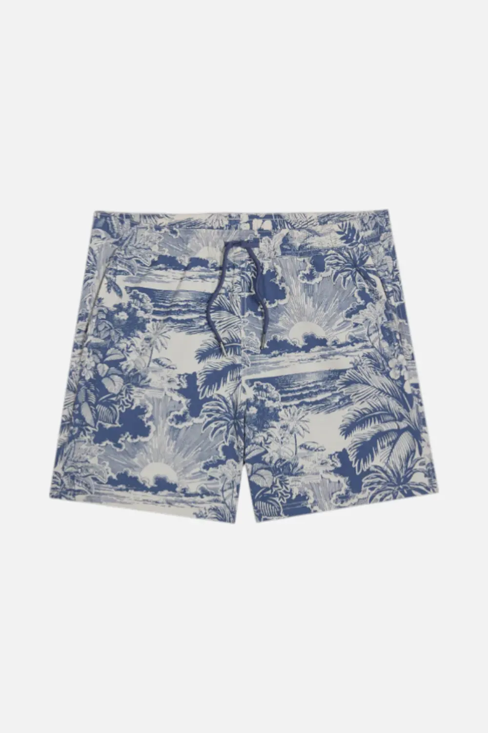 Fair Harbor Men's Bungalow Trunk In Silver Palms 1