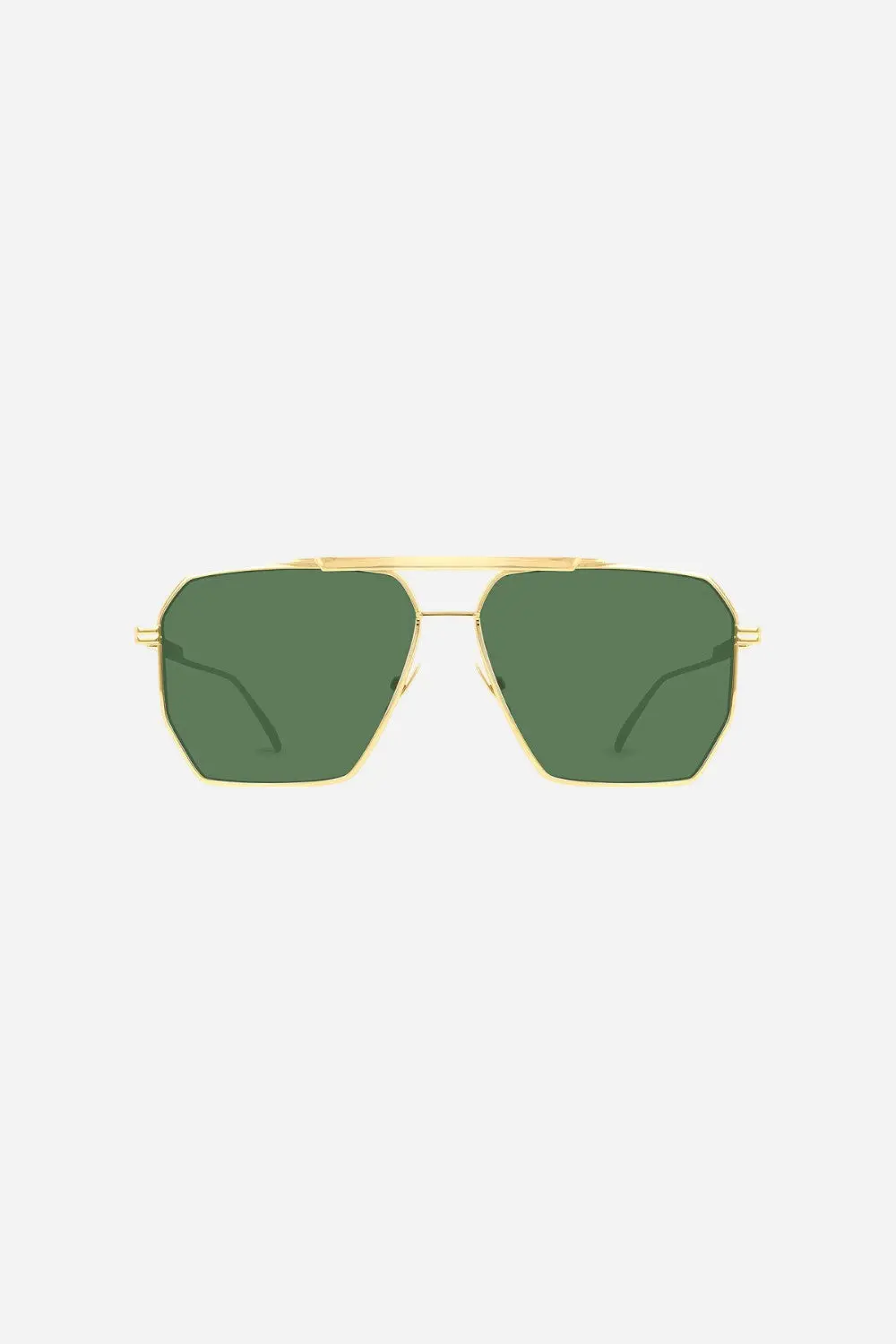 Bottega Veneta Gold Square Frame Aviators - Bv1012s-004 60 1