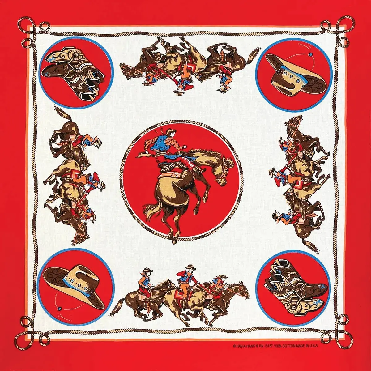 Red Rodeo Rider Bandana 2