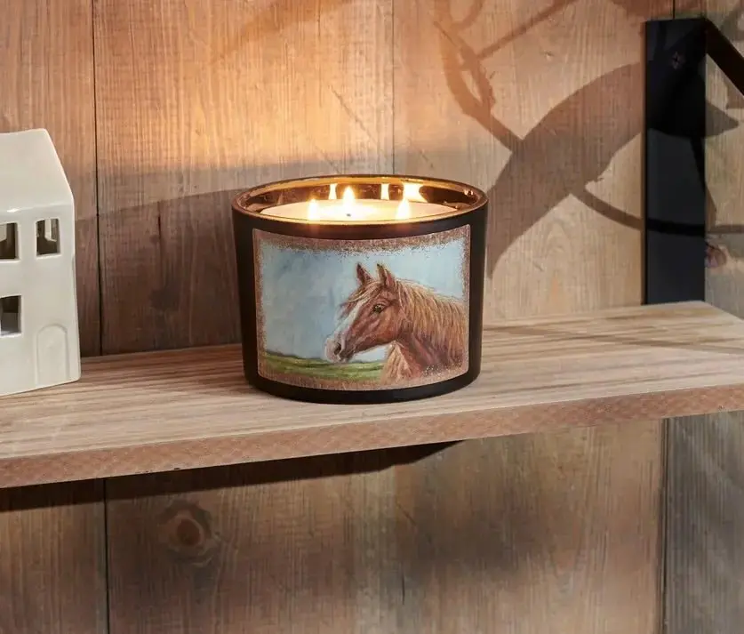 Chestnut Horse Candle 1