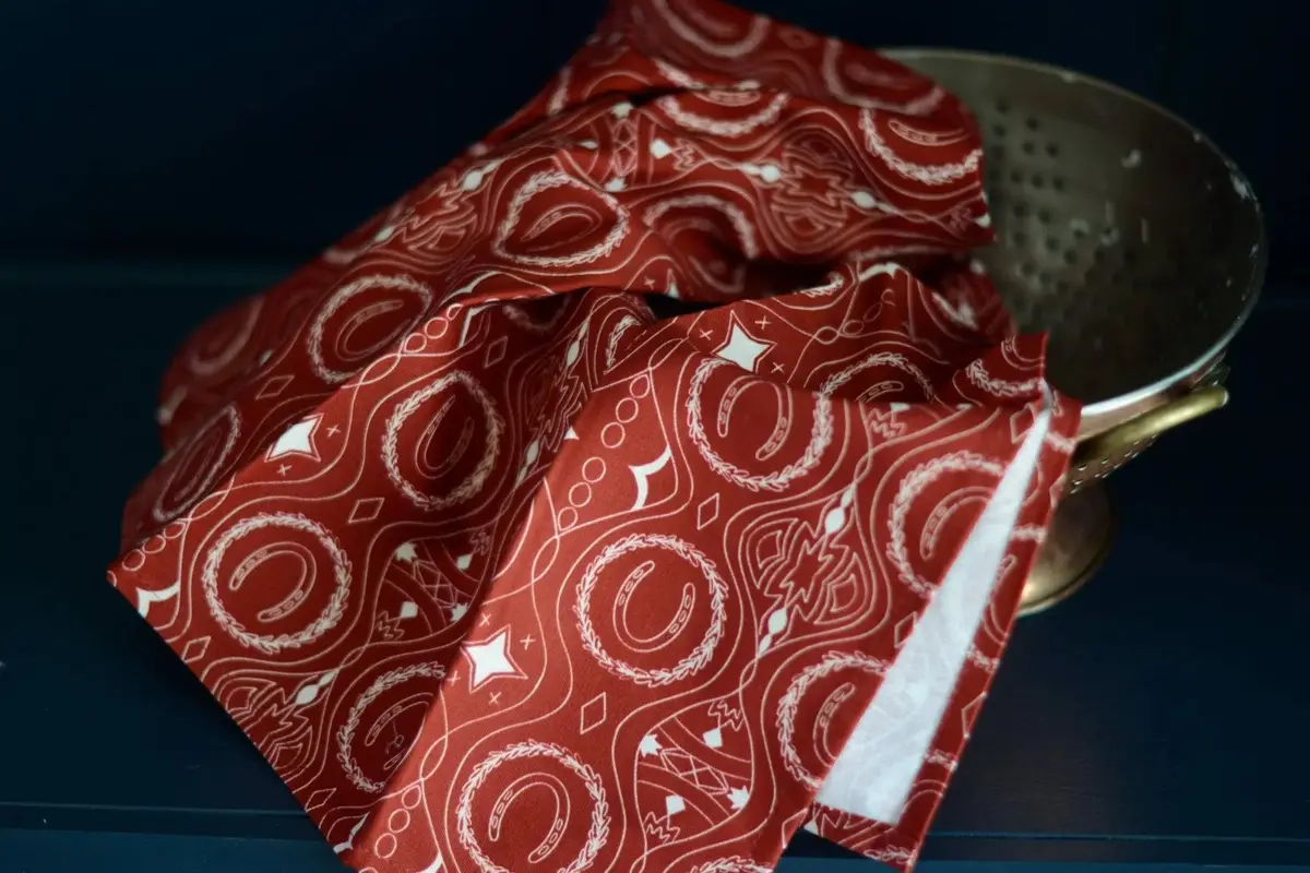Christmas Horseshoe Tea Towel 1