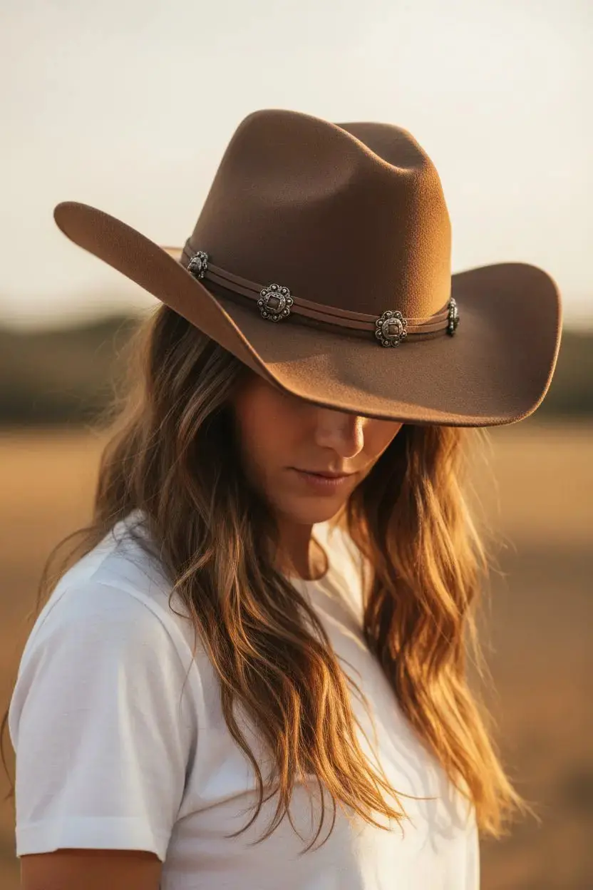Classic Suede Cowgirl Hat 2