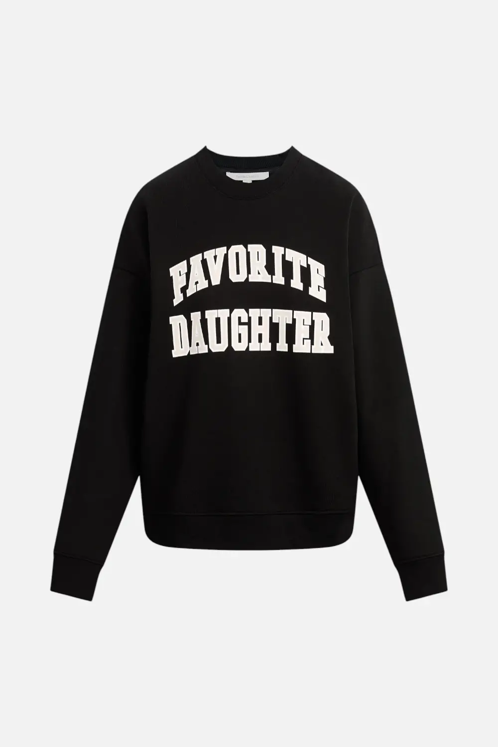 Favorite Daughter Women's Collegiate Sweatshirt In Black And Pink Pale 1