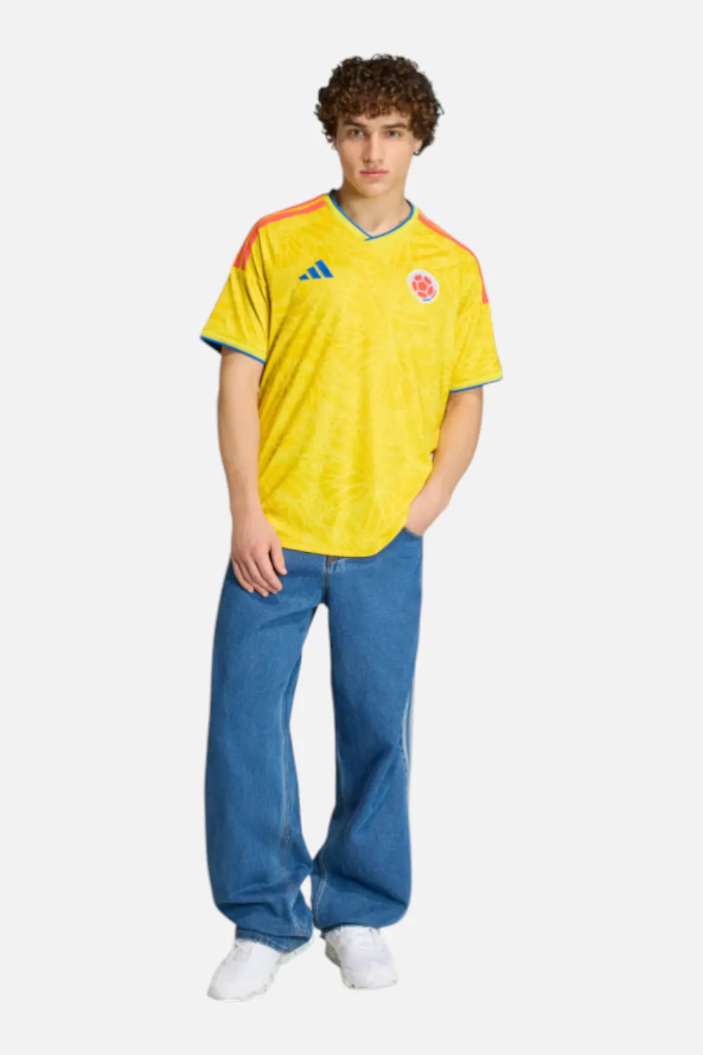 Adidas Men's Columbia 26 Home Jersey In Impact Yellow 1