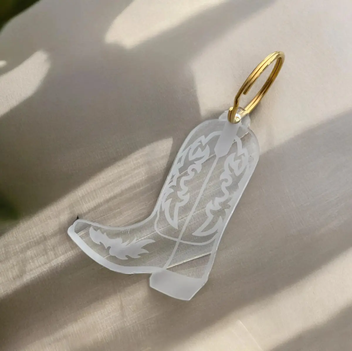 Cowboy Boot Keychain 1