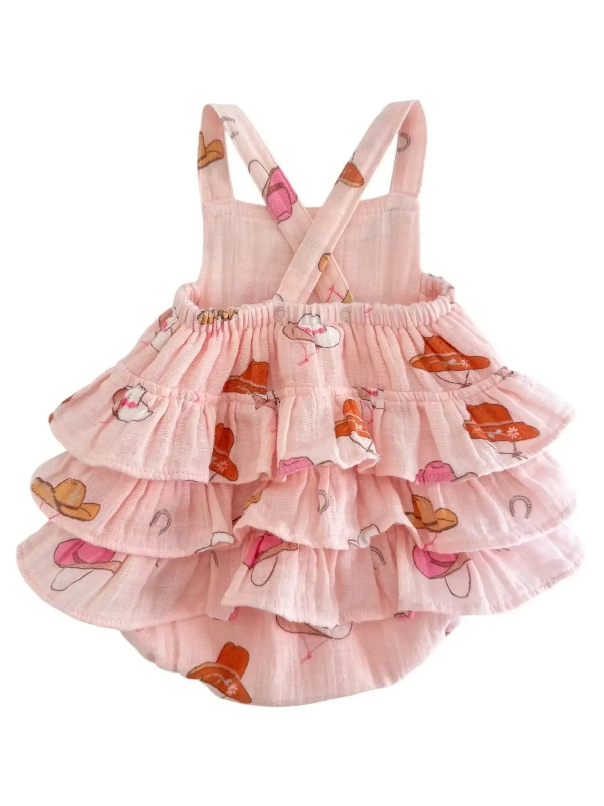 Cowgirl Muslin Ruffle Sunsuit 2