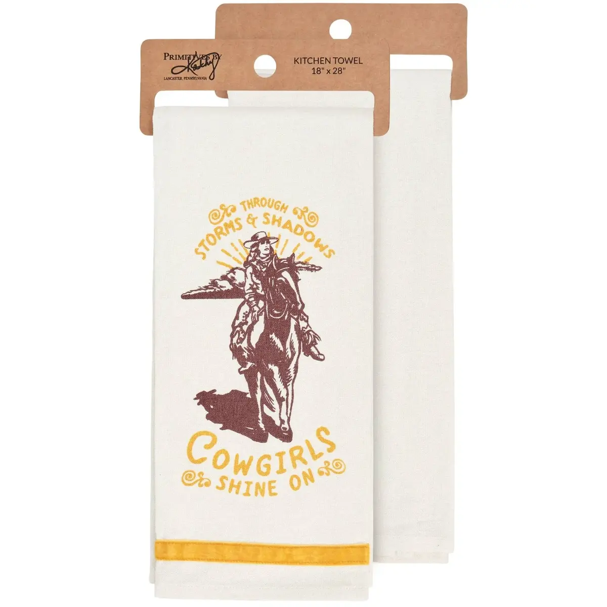 Cowgirls Shine On Kitchen Towel 1