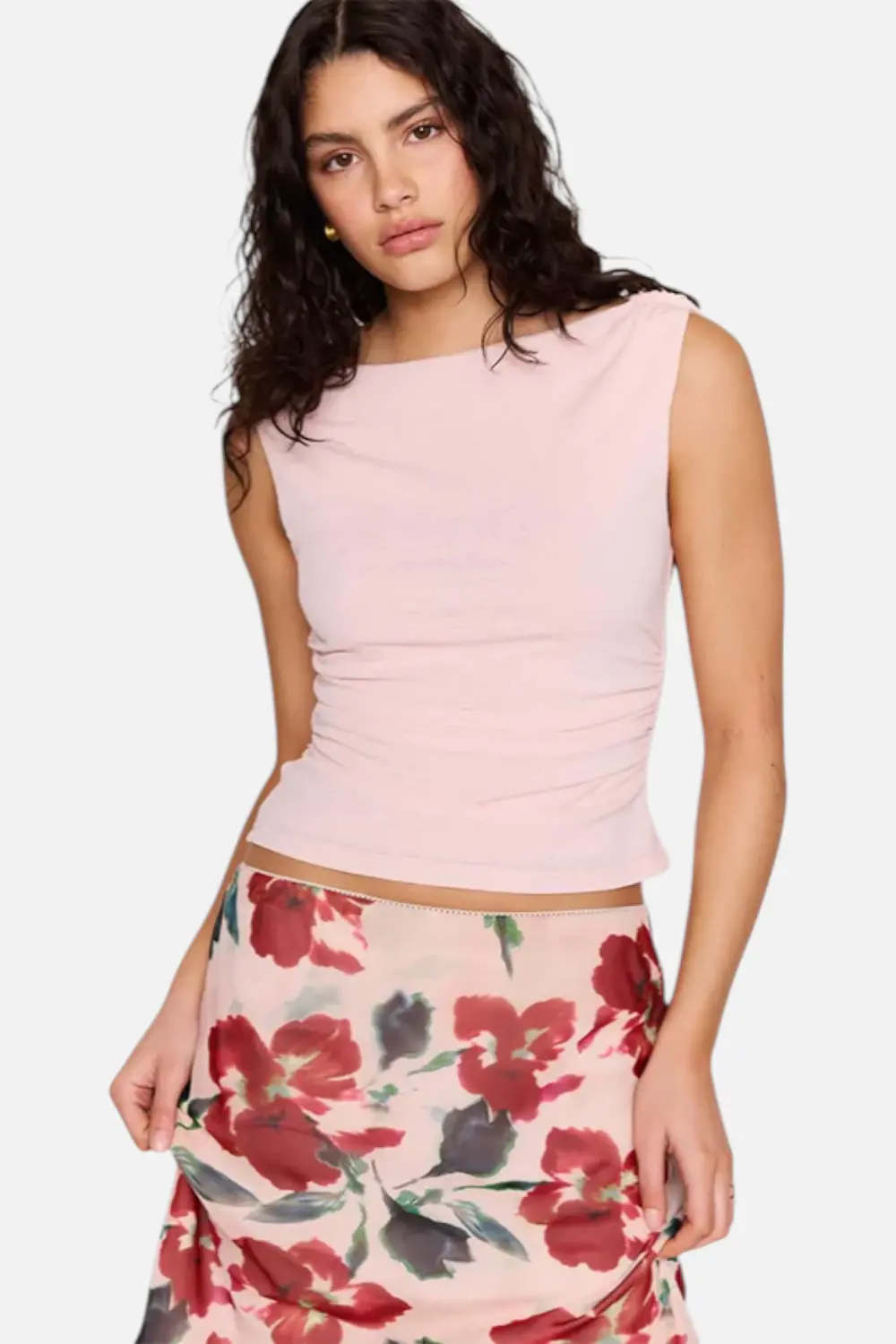 Minkpink Amelia Cowl Back Top In Pink 1