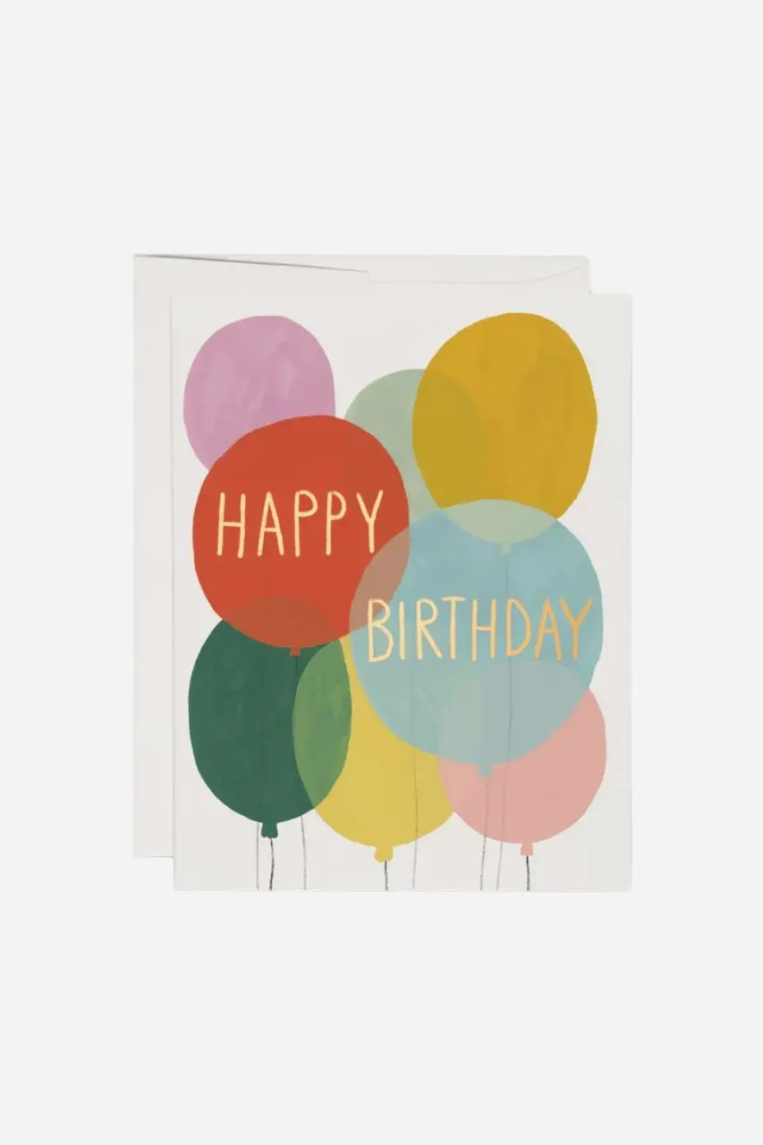 Birthday Balloons Birthday Card 1