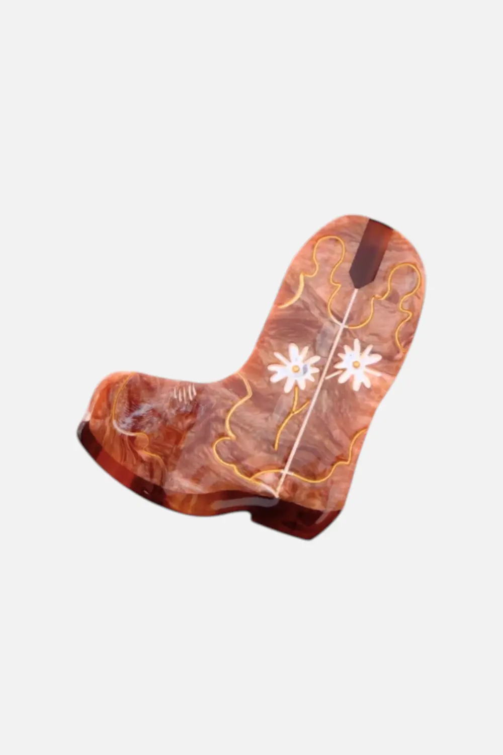 Solar Eclipse Daisy Cowboy Boot Claw Clip 1