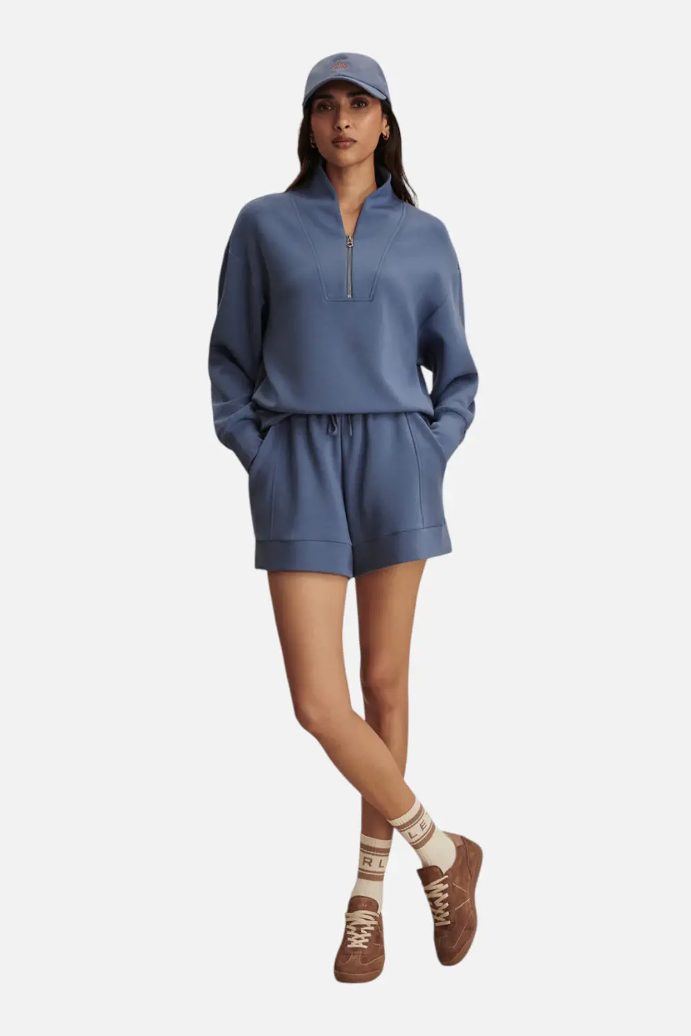 Varley Women's Davidson Sweat In Bijou Blue 1