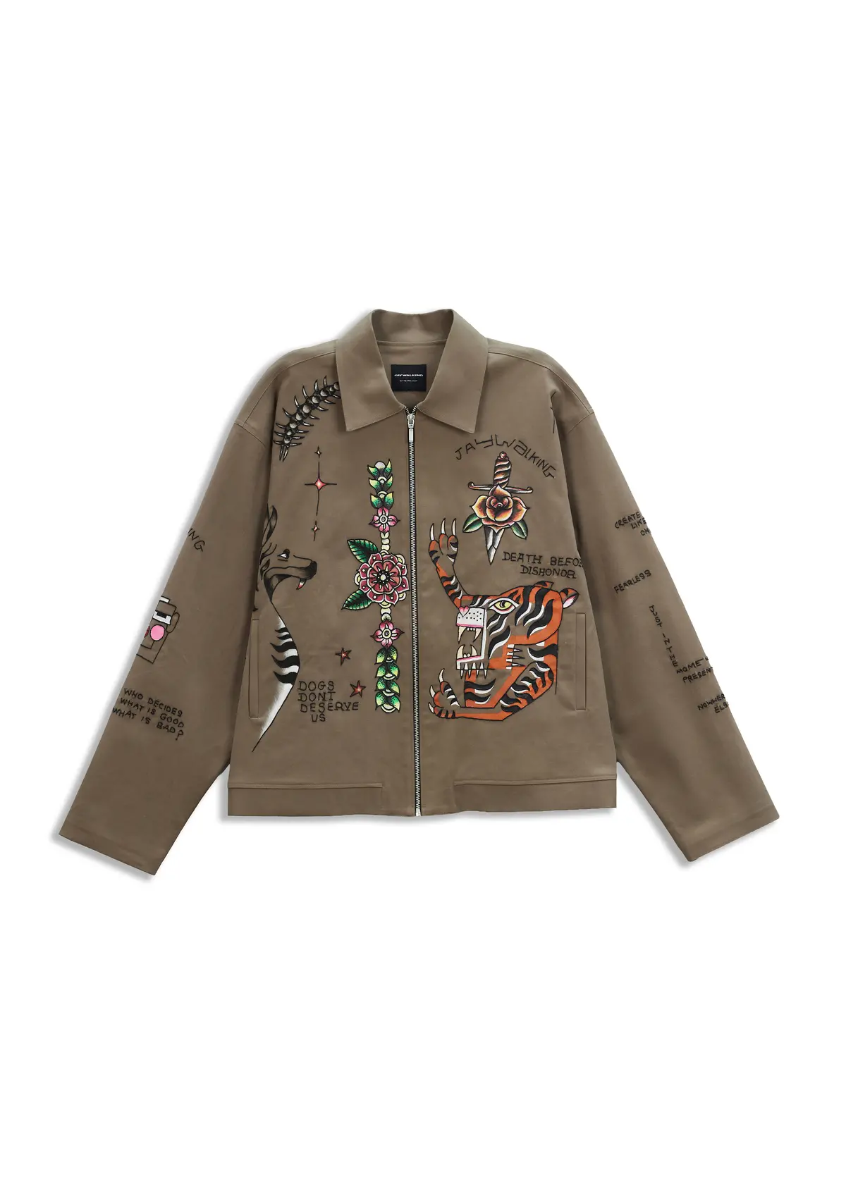 Death Before Dishonour Jacket In Brown One Of One 1