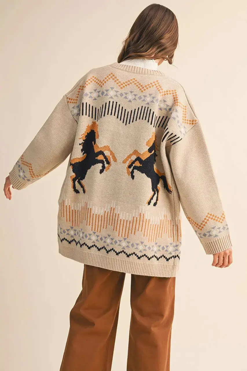 Desert Horse Cardigan 1