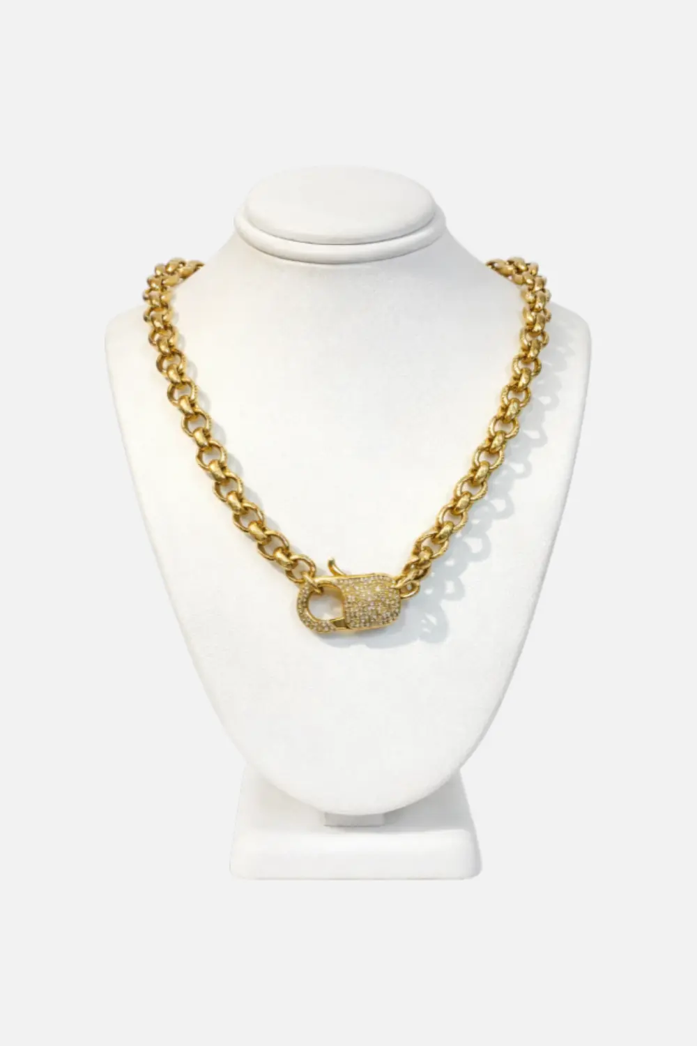 Paula Rosen Diamond Big Baby Gold Necklace 1