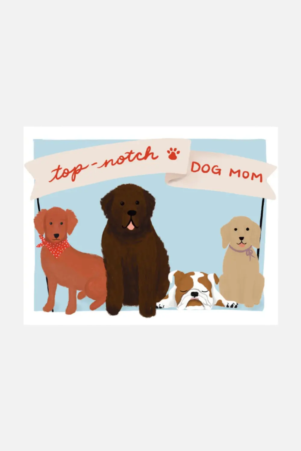 Slightly Stationary Dog Mom Card 1