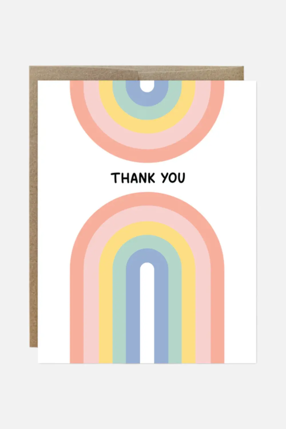 Double Rainbow Thank You Card 1