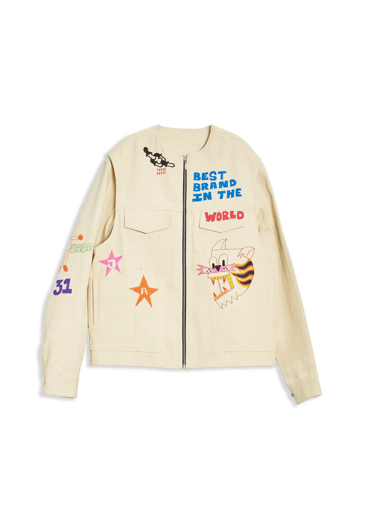 Double Trouble Jacket In Cream One Of One 1