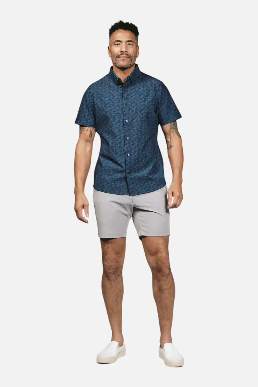7 Diamonds Men's Dynamic 7" Hybrid Short In Grey 1