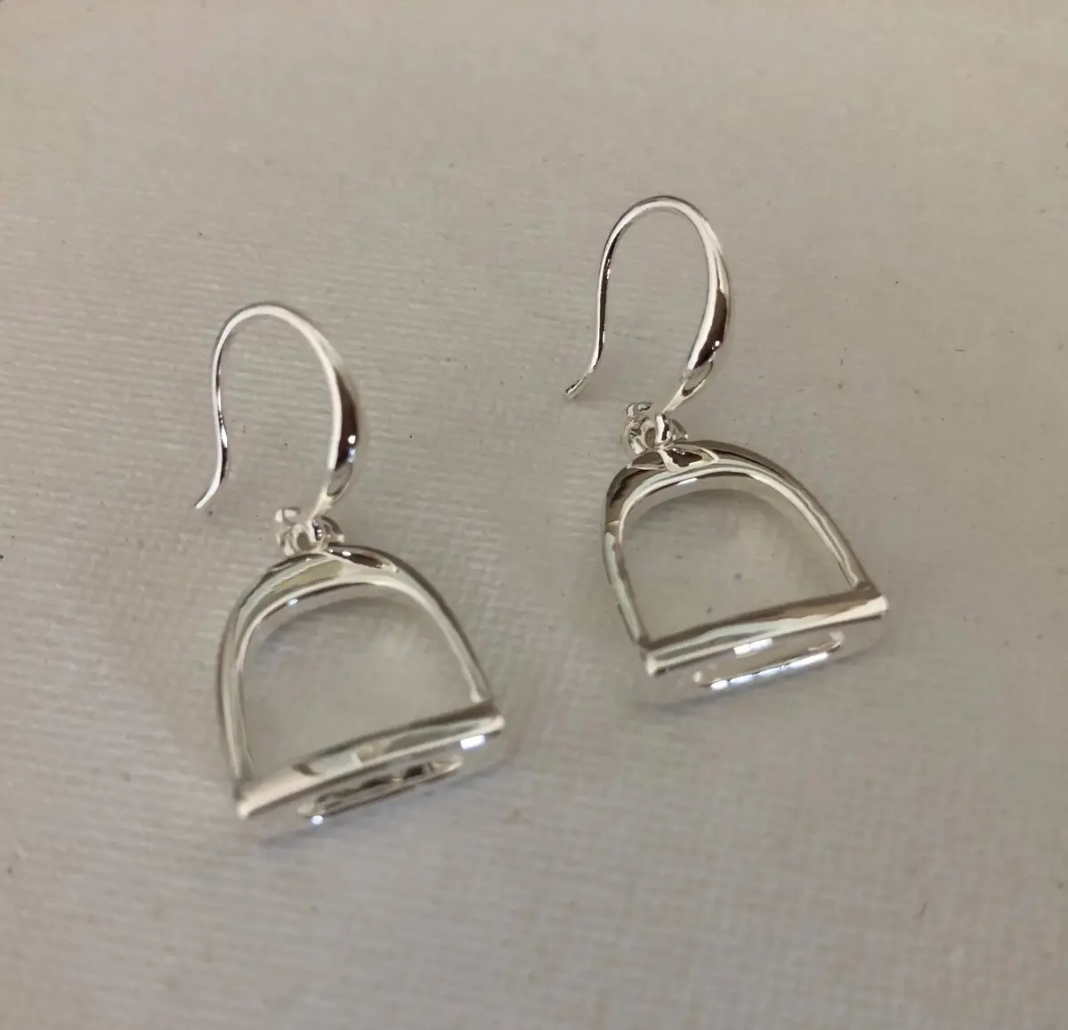 English Stirrup Dangle Earrings 1