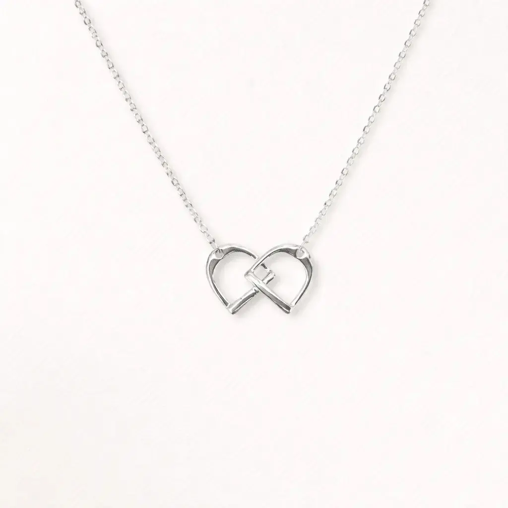 English Stirrup Interlocked Necklace 1