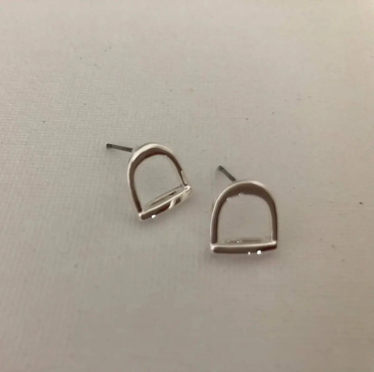 English Stirrup Stud Earrings 1