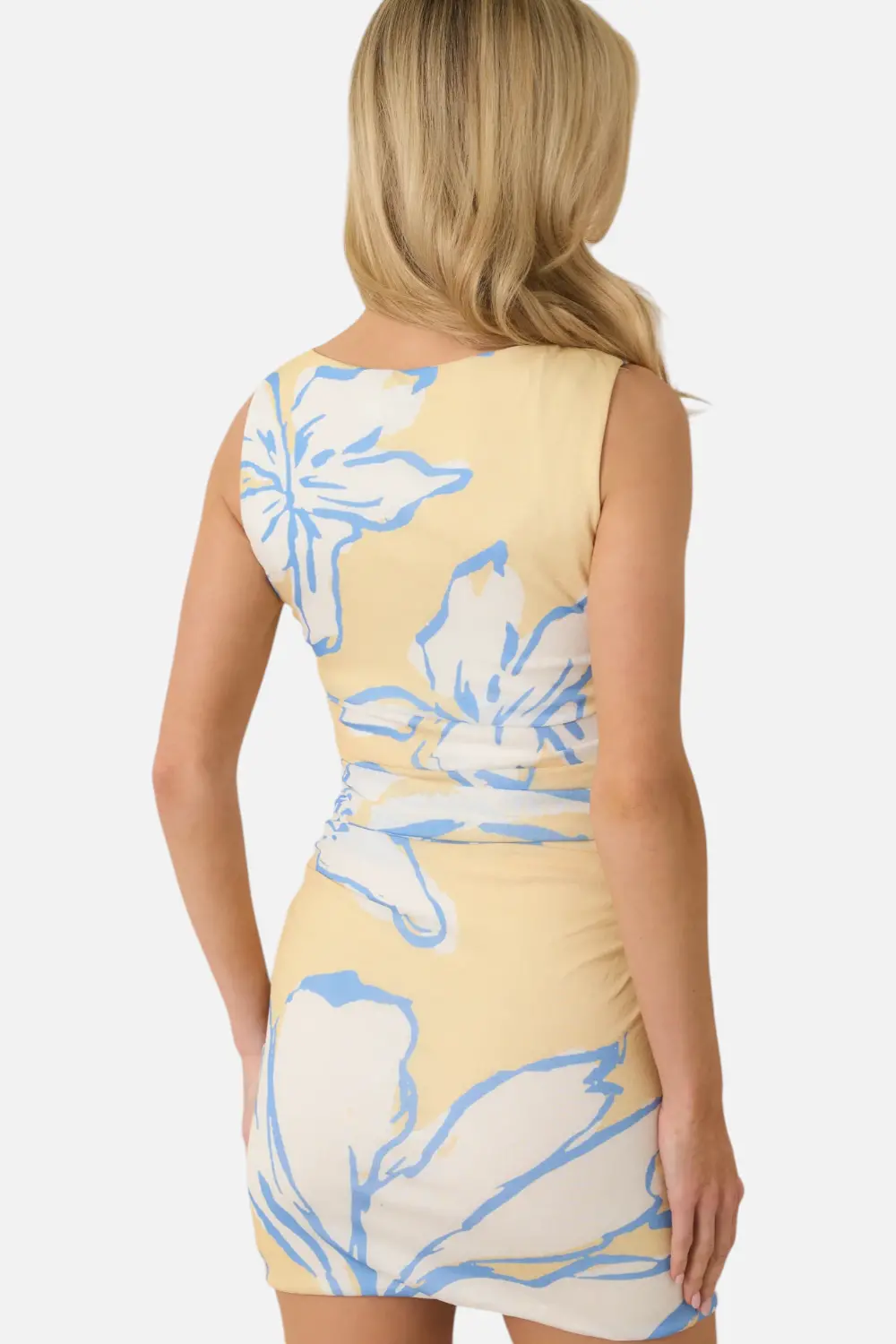 Minkpink Women's Esme Mesh Mini Dress In Lemon Floral 3