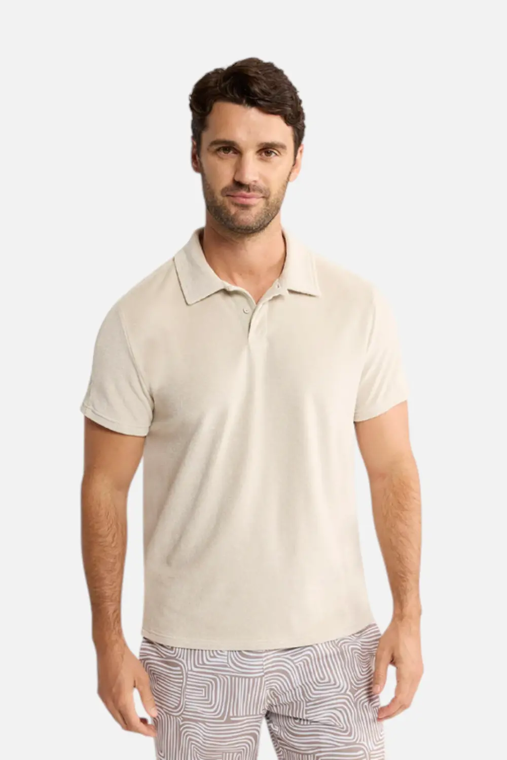 Fair Harbor Ravello Terry Polo In Sand 1
