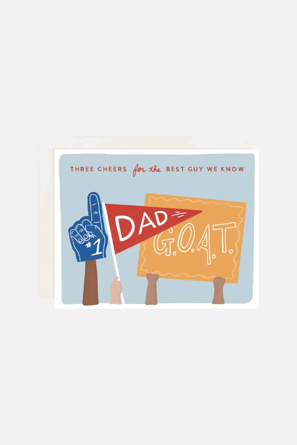 Slightly Stationary Three Cheers Father's Day Card 1