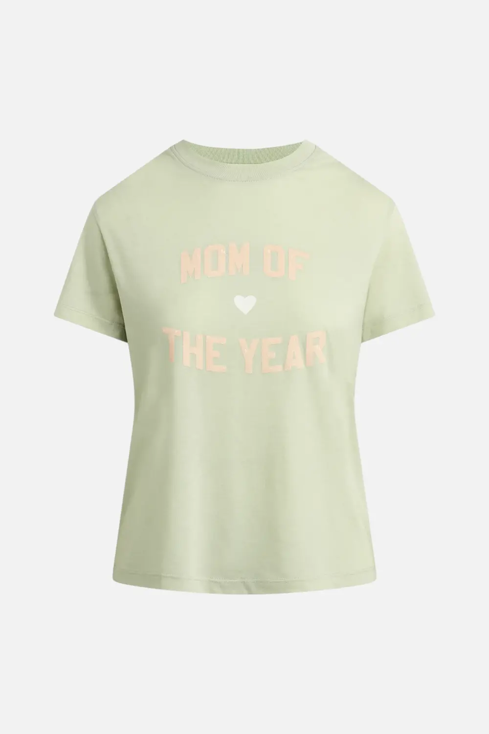 Favorite Daughter Mom Of The Year Tee In Light Sage 1