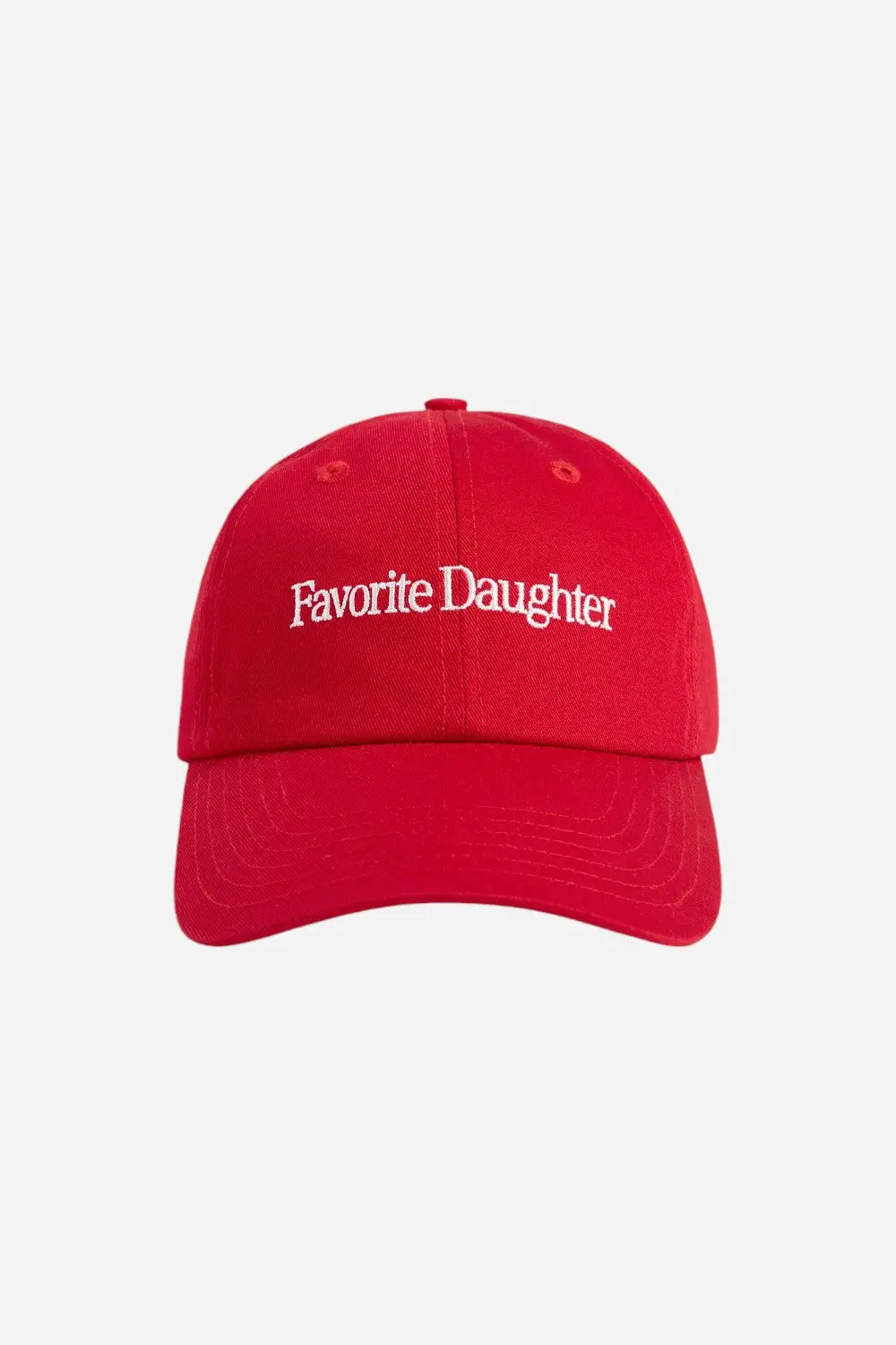 Favorite Daughter Classic Logo Baseball Hat Red 1