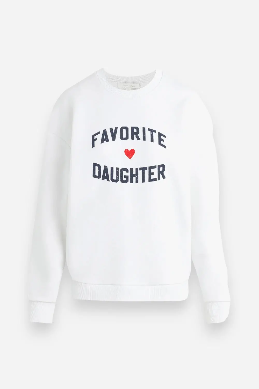 Favorite Daughter Heart Logo Sweatshirt White 1