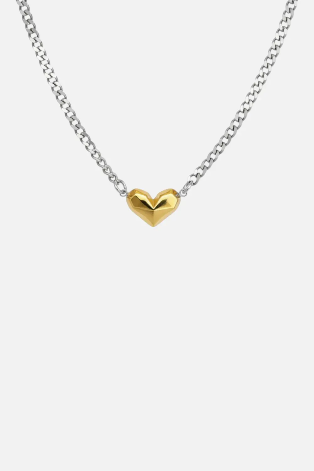 Farrah B Fierce Love Necklace In Mixed Metals 1
