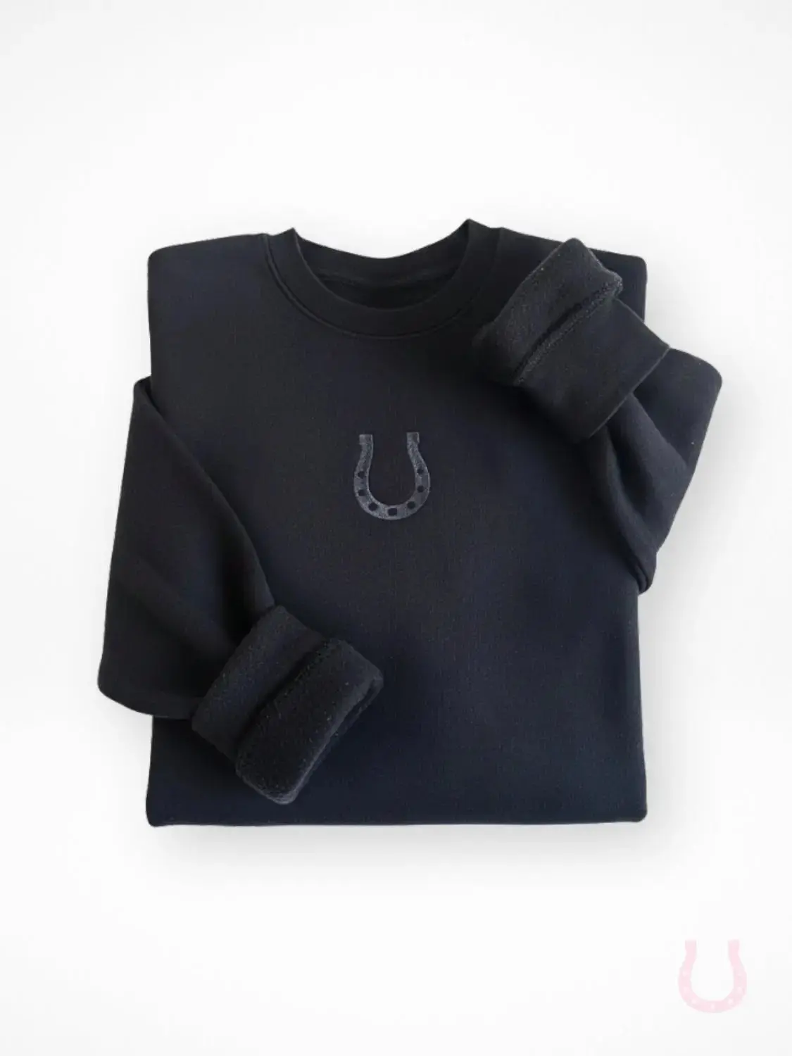 Fortuna Horseshoe Black Sweatshirt 1