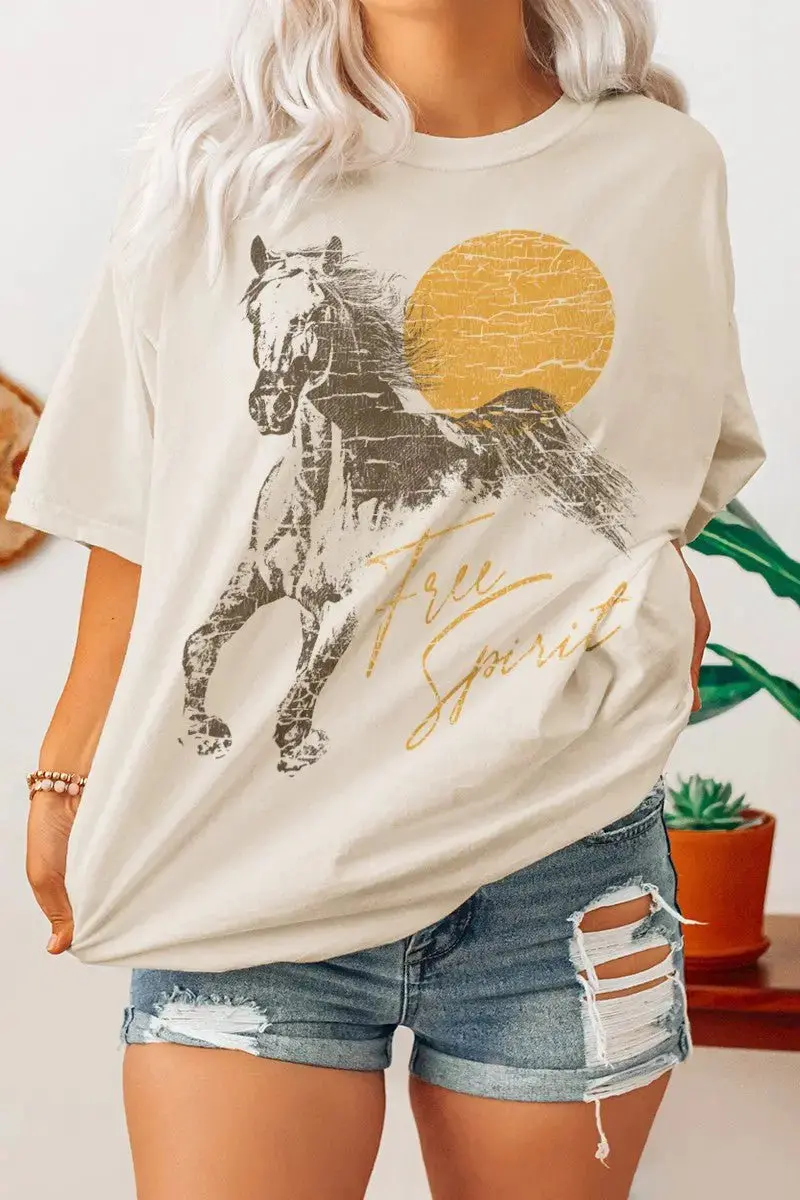 Free Spirit Horse T-Shirt 1